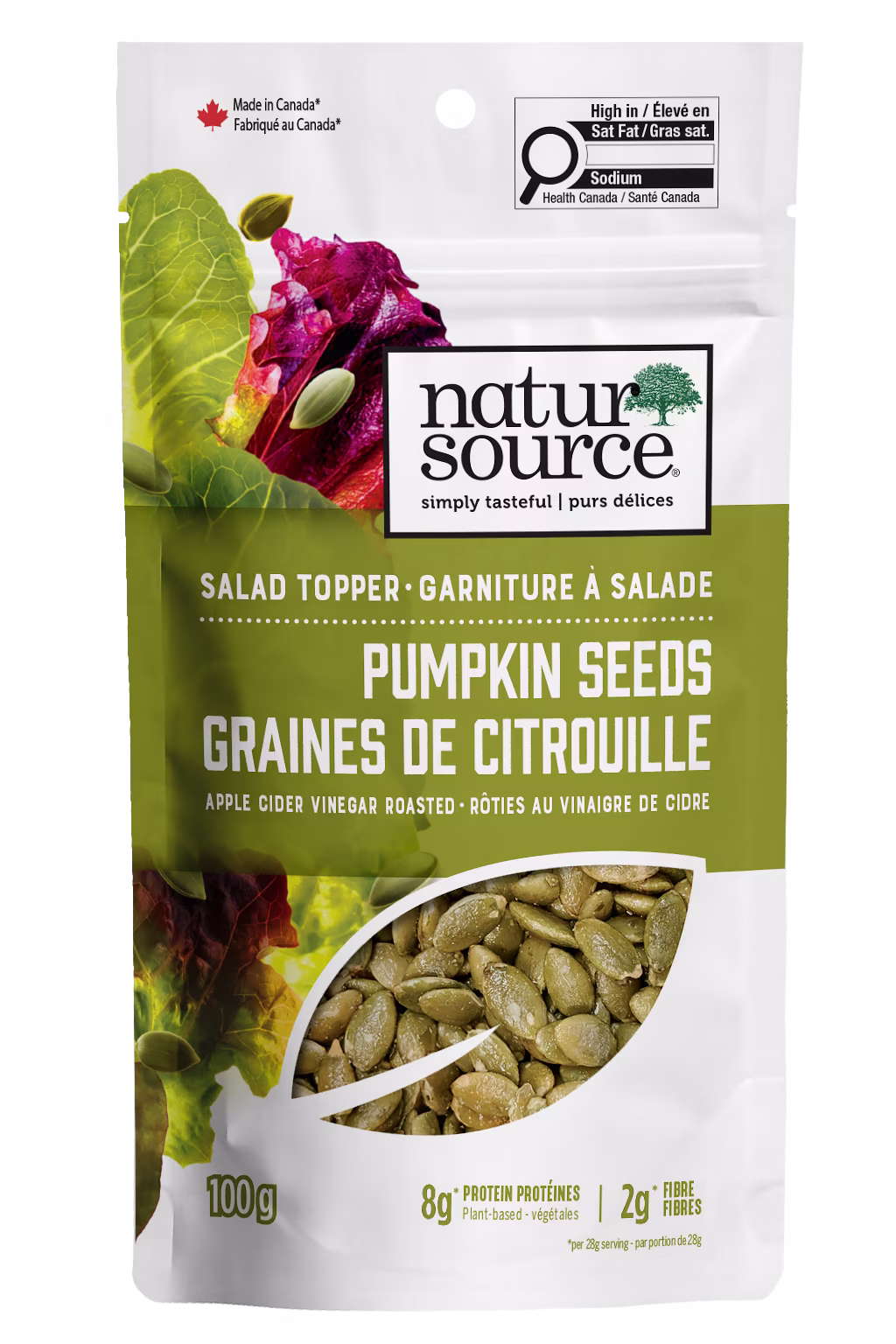 Natursource graines de citrouille roties au vinaigre de cidre