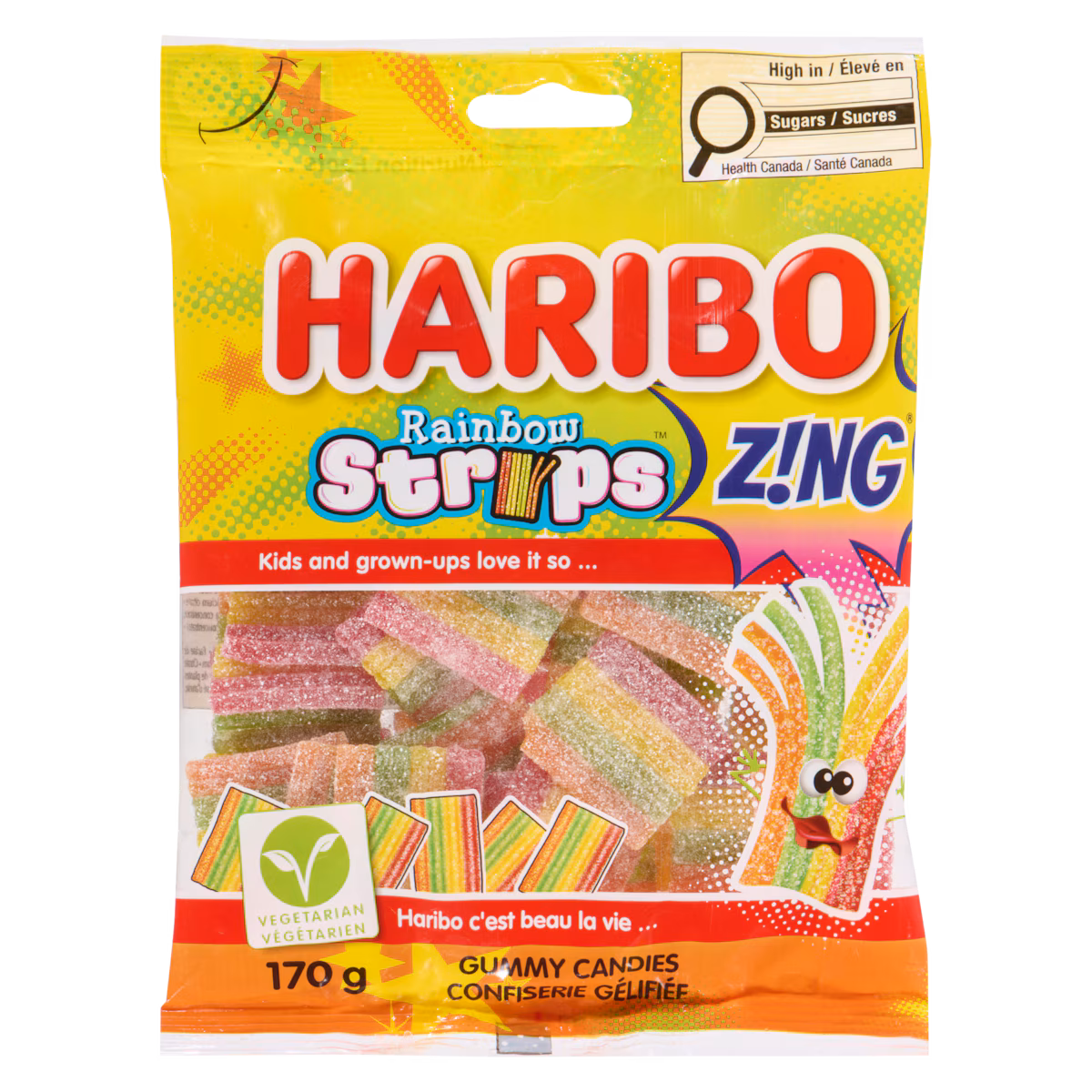 Rainbow strips z!ng confiserie gélifiée à partager