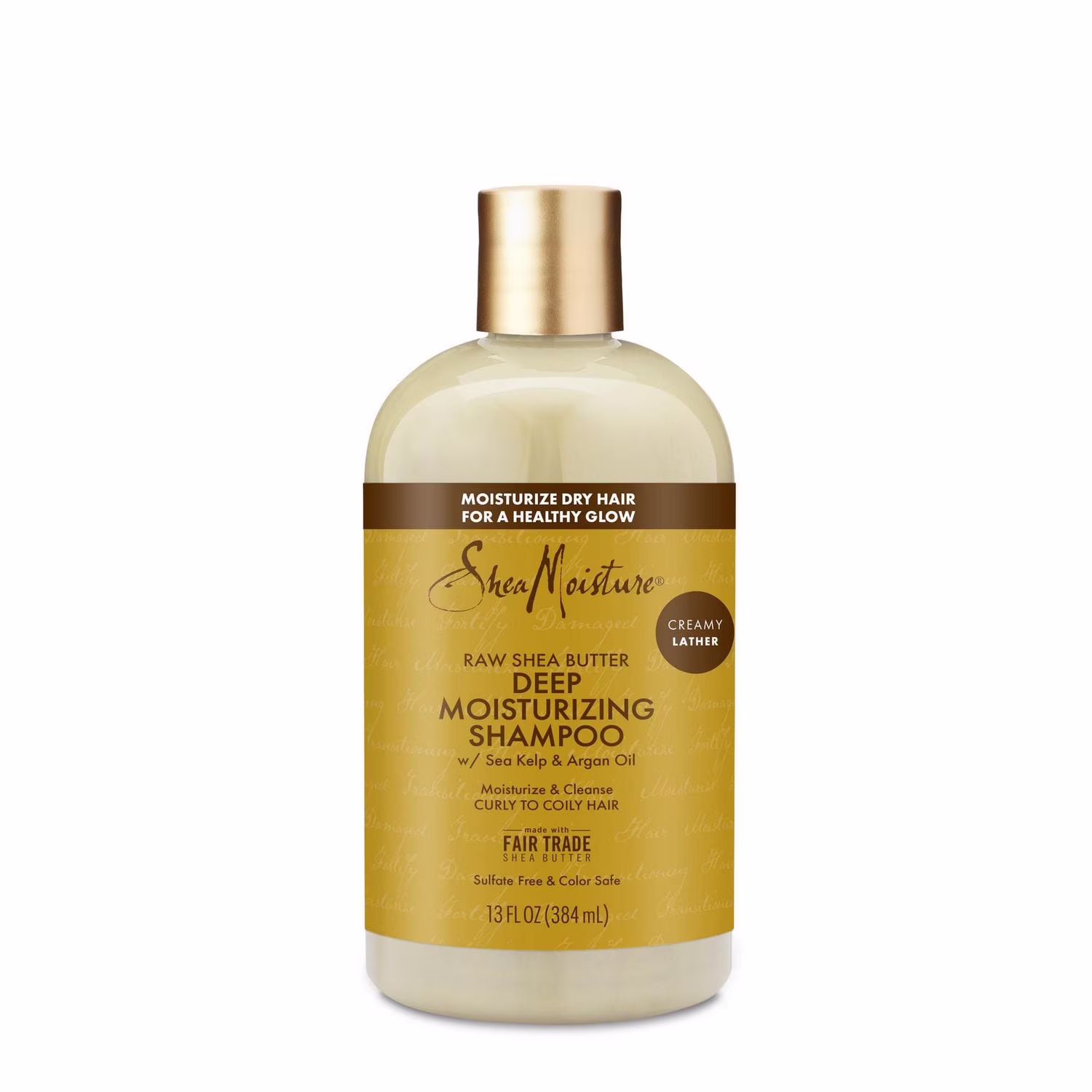 Sheamoisture shampooing hydratant en profondeur beurre de karité brut pour cheveux abîmés.