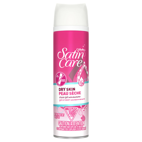 Gel à raser Satin Care pour femmes peau sèche, 198g