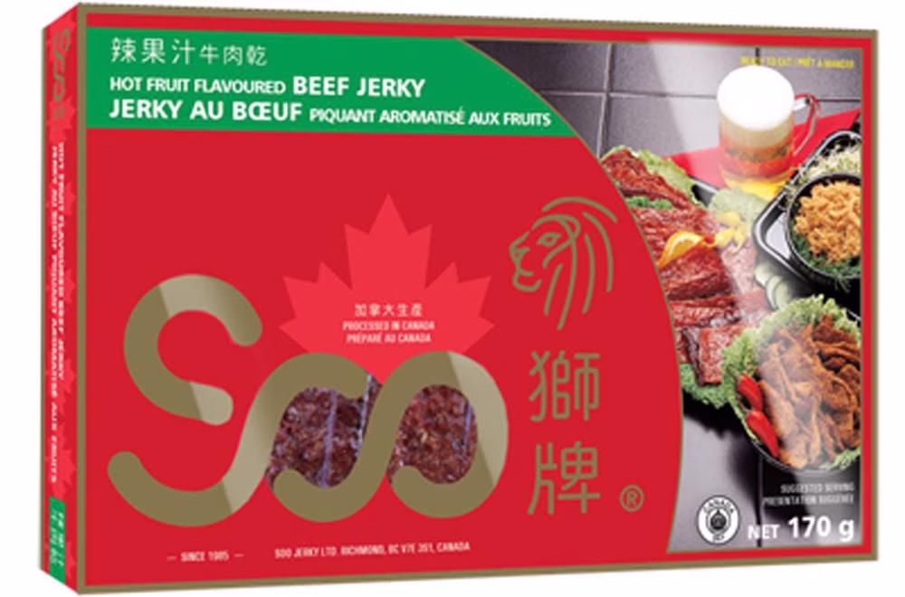 Soo jerky de bœuf aux fruits épicés