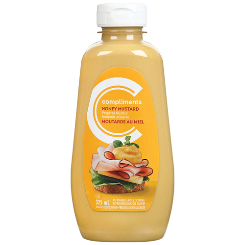 Compliments Moutard préparé miel 325 ml