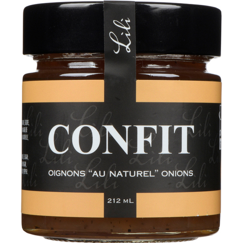 Lili Gourmet! Confit d'oignons au naturel 212 ml