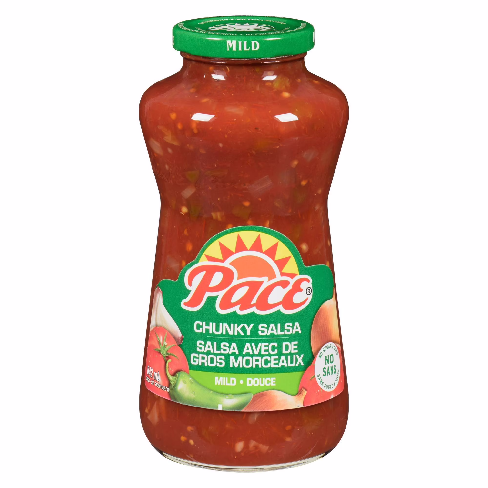 Salsa douce avec de gros morceaux
