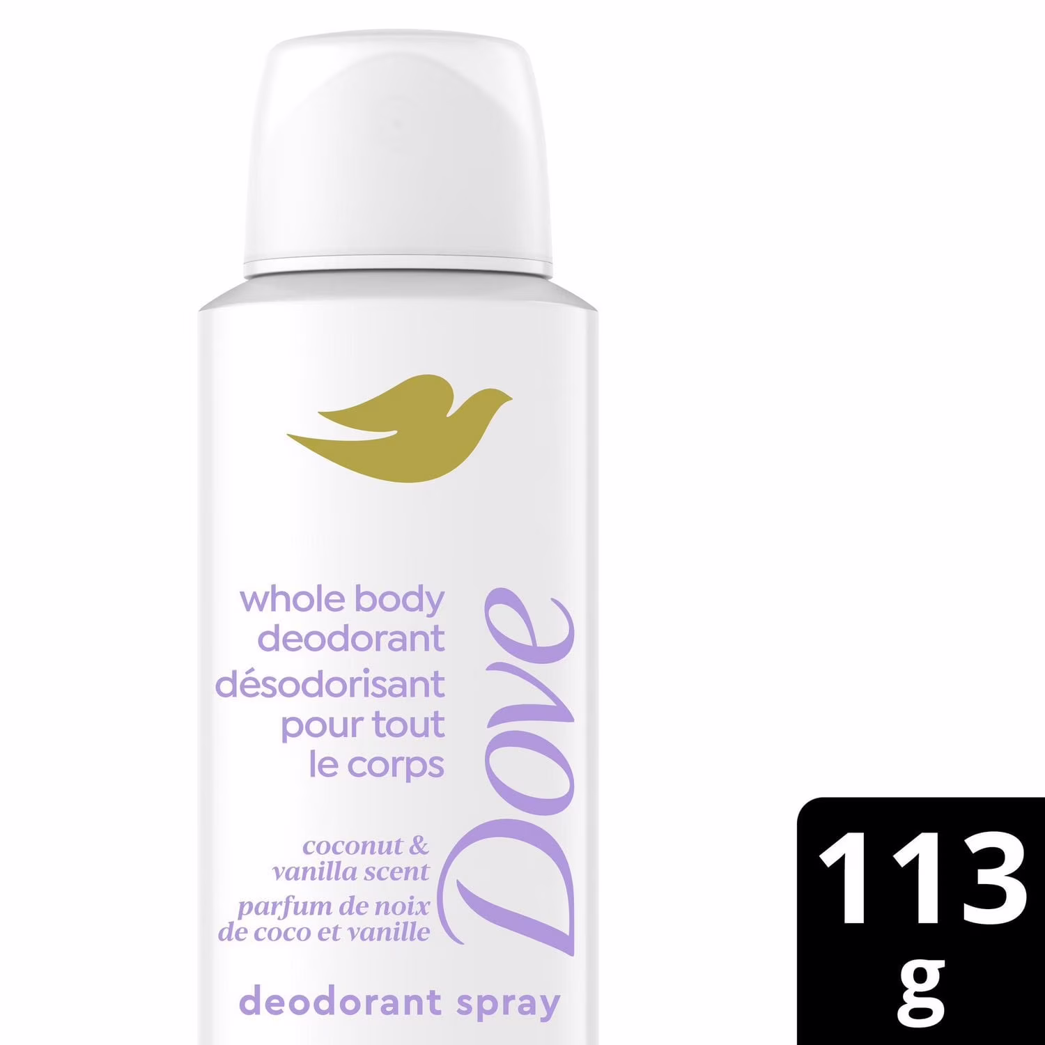 Desodorisant du corps vaporisateur noix de coco et vanille
