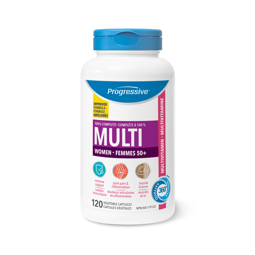 Progressive Multivitamines femmes 50+ 120 capsules végétales