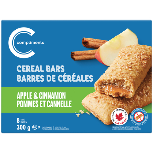 Compliments Barres de céréales aux pommes et à la cannelle 300 g