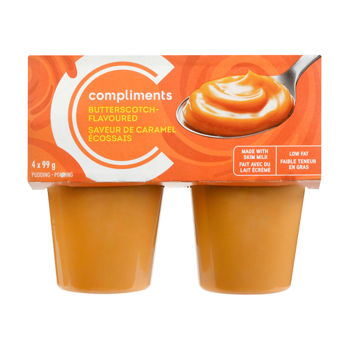 Compliments Pouding à saveur de caramel écossais 4 x 99 g