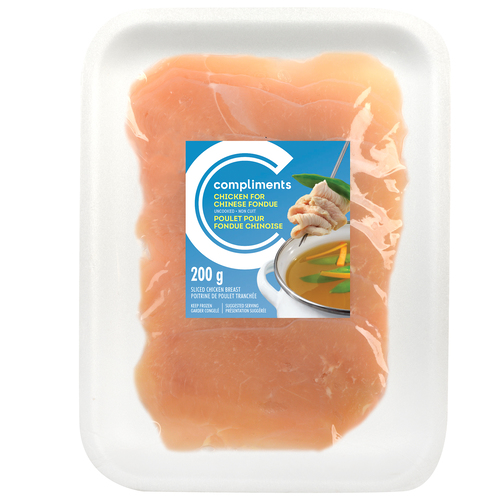 Compliments Poitrine de poulet tranchée pour fondue ou raclette 200 g
