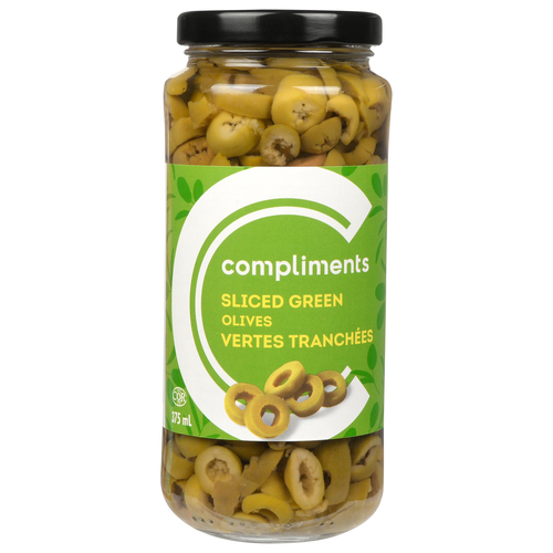 Compliments Olives vertes tranchées 375 ml