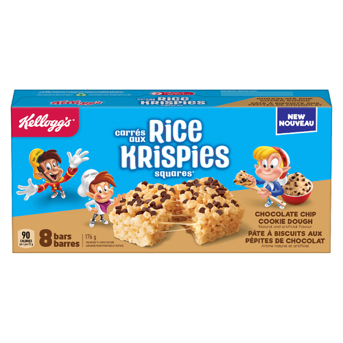 Kellogg's Rice Krispies Barres de pâte à biscuits 176 g