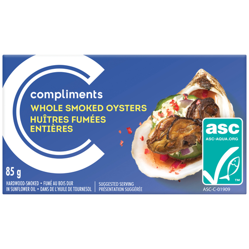 Compliments Huîtres entières fumées 85 g