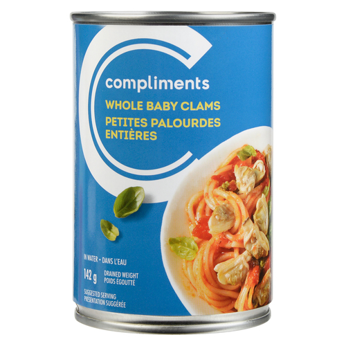 Compliments Palourdes petites et entières en conserve 142 g