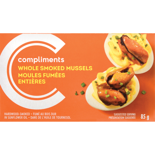 Compliments Moules entières fumées 85 g