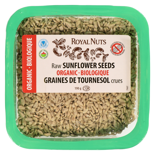 Royal Nuts Graines de tournesol crues biologiques 190 g