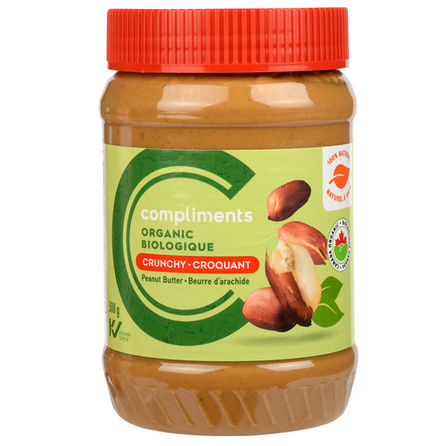 Compliments Beurre d'arachide croquant biologique 500 g