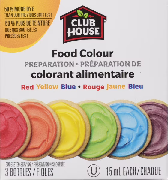 Préparation de colorant alimentaire