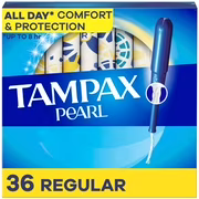 Tampons non parfumés avec applicateur en plastique degré d'absorption régulier