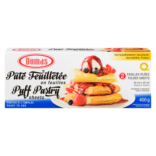 Dumas Pâte feuilletée en feuille surgelé 400 g