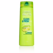 Garnier fructis. shampooing propre et frais.