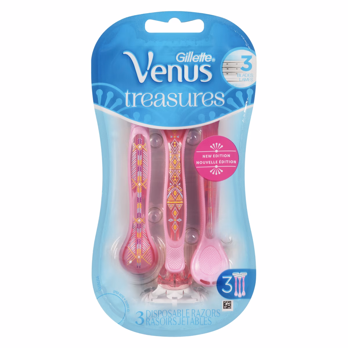 Rasoirs jetables Venus Treasures, 3unités