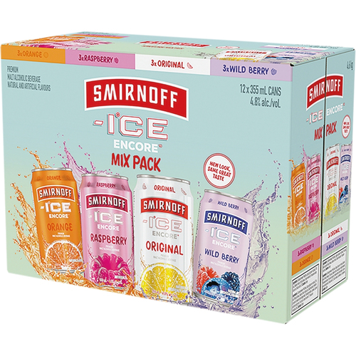 Smirnoff Ice Boisson alcoolisée en paquet mixte 12 x 355 ml