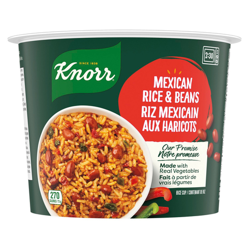 Knorr Contenant de riz mexicain aux haricots délicieux 73 g