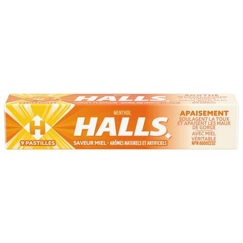 HALLS saveur miel 9 pastilles