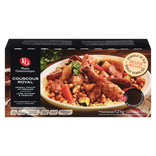 Plaisirs Gastronomiques Couscous royal agneau, poulet et merguez 1.38 kg
