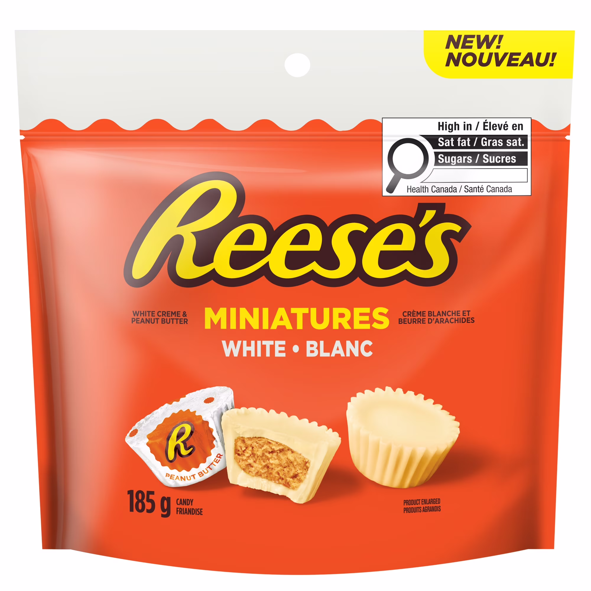 Moule au beurre darachides et crème blanche reeses miniatures.