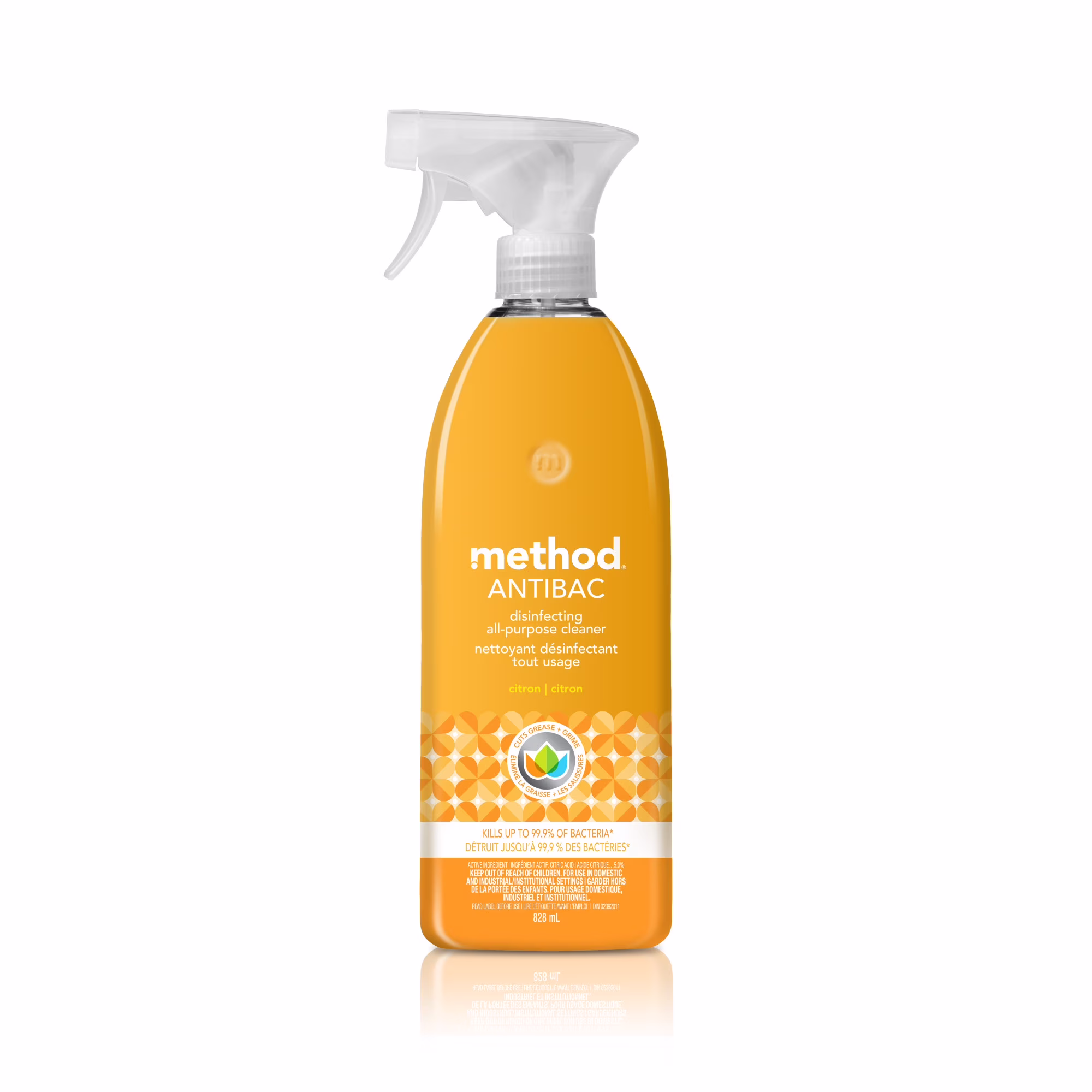 Method  antibactérien citron nettoyant désinfectant vaporiser  method mthd citron antibac