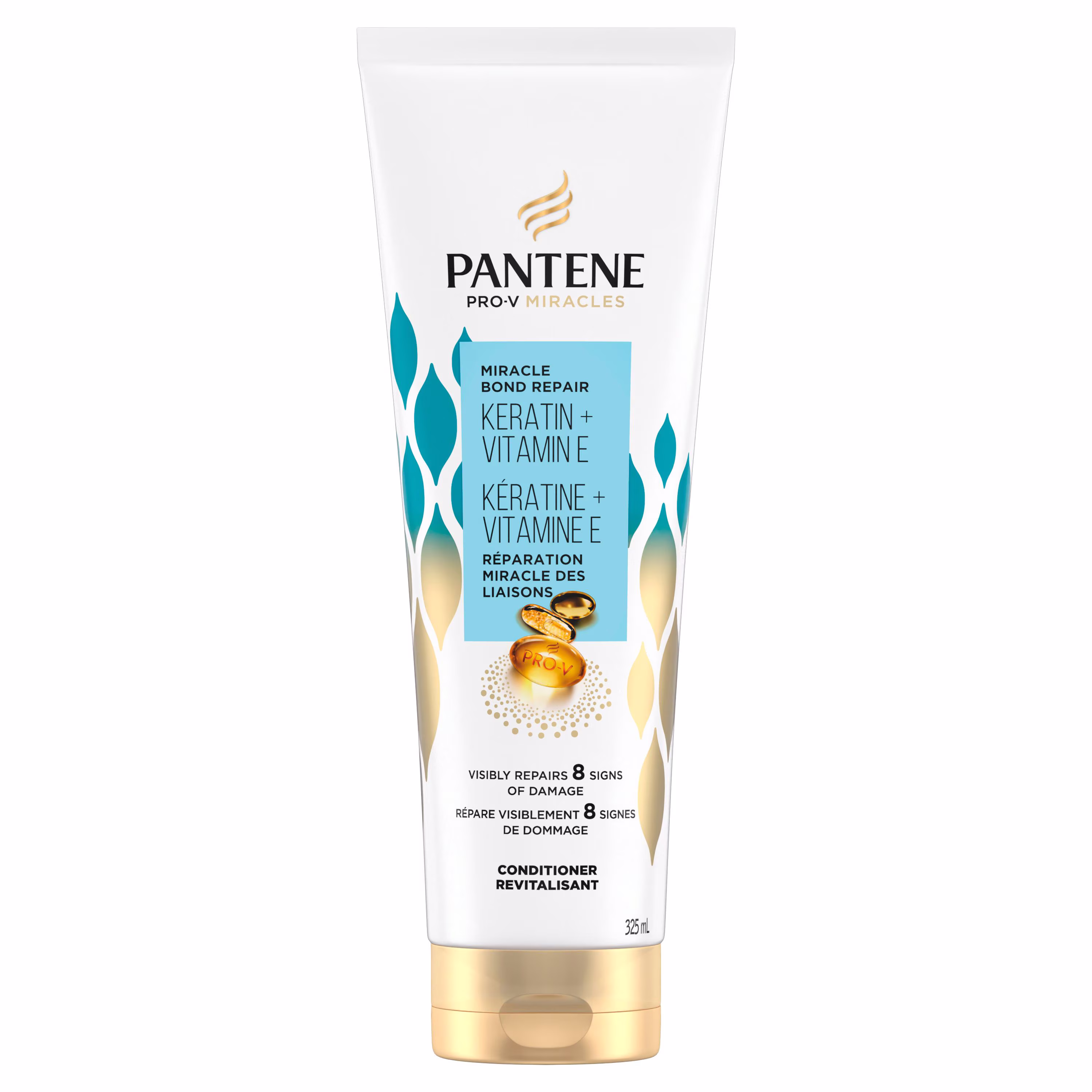 Pantene pro-v miracles réparation des liaisons kératine + vitamine e miracle 1 minute revitalisant