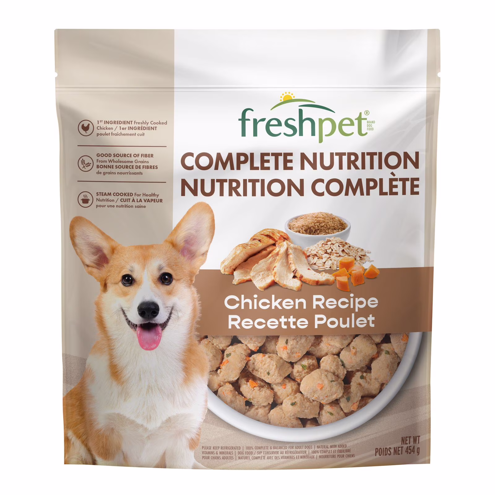 Freshpet repas nutrition complète. poulet