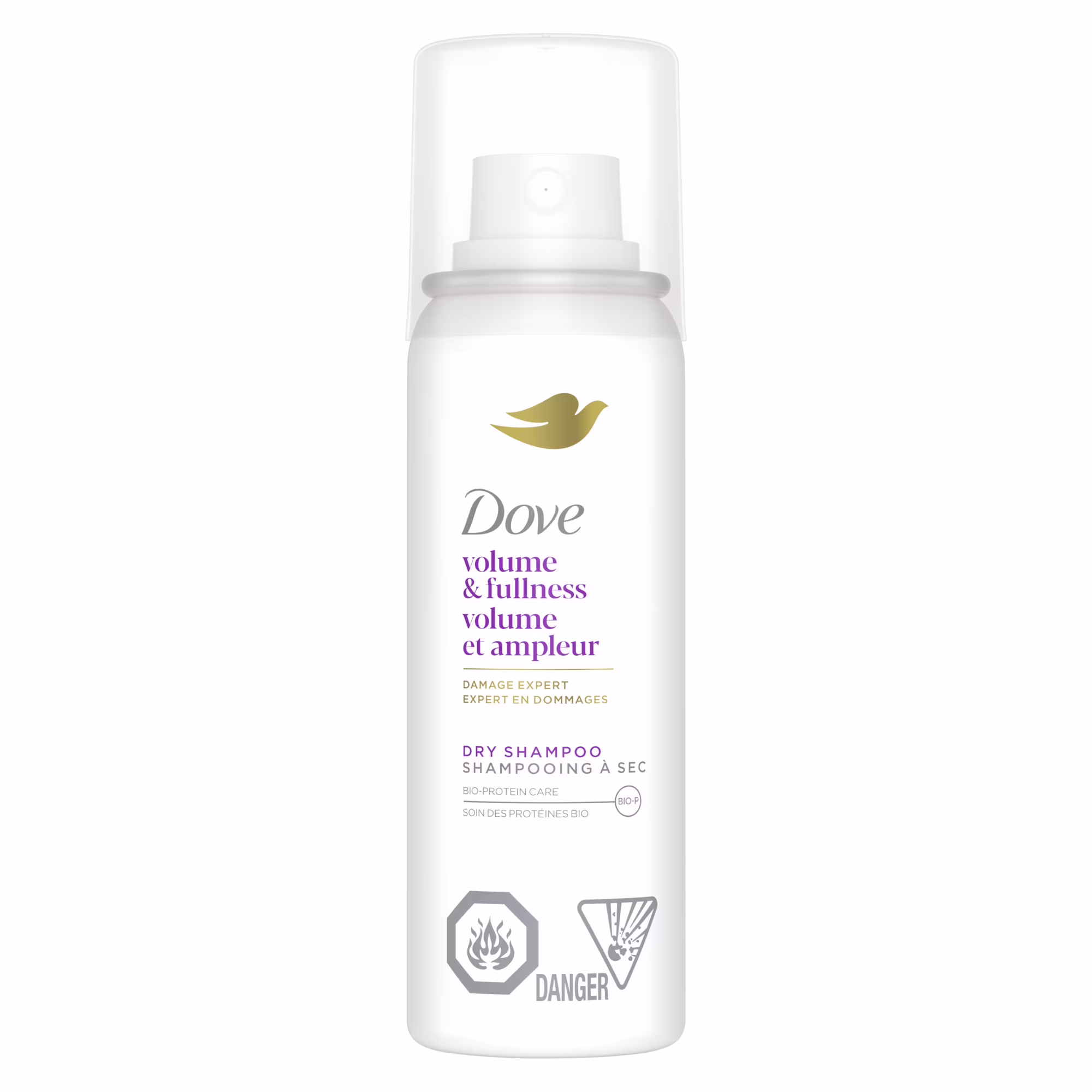 Shampooing sec rafraîchit et ravive les cheveux plats sans eau dove volume et ampleur pour 2 jours de fraîcheur et de souplesse  shampooing à sec