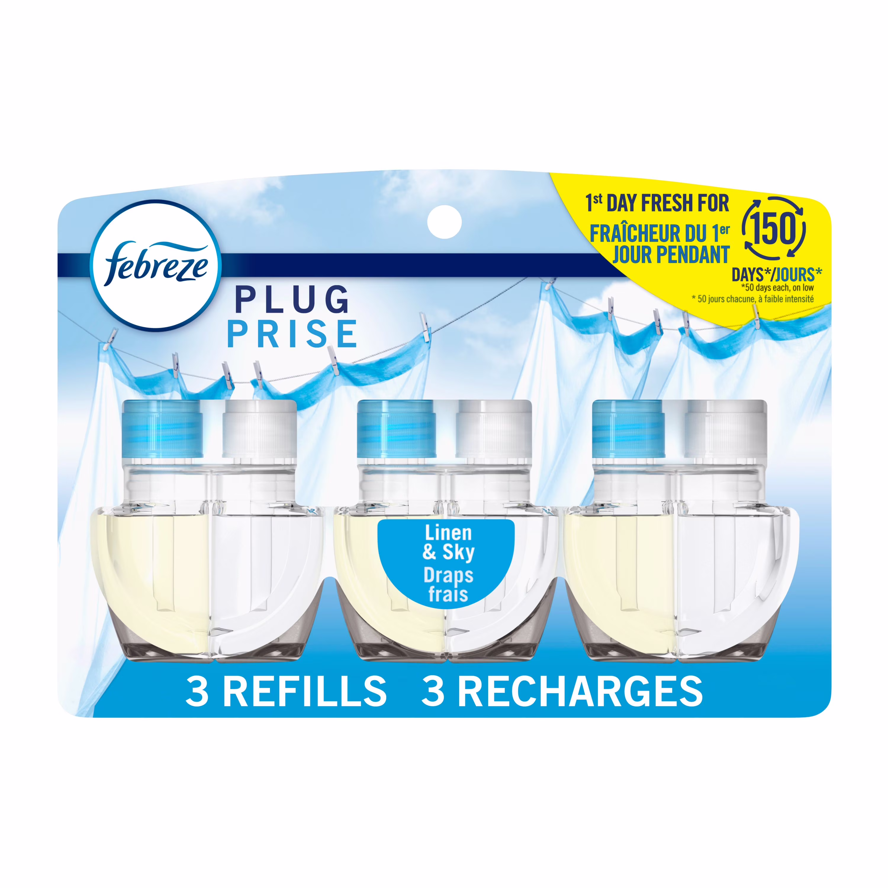Recharges d'huile au parfum de draps frais