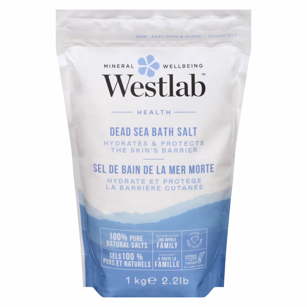 Sel de bain de la mer morte