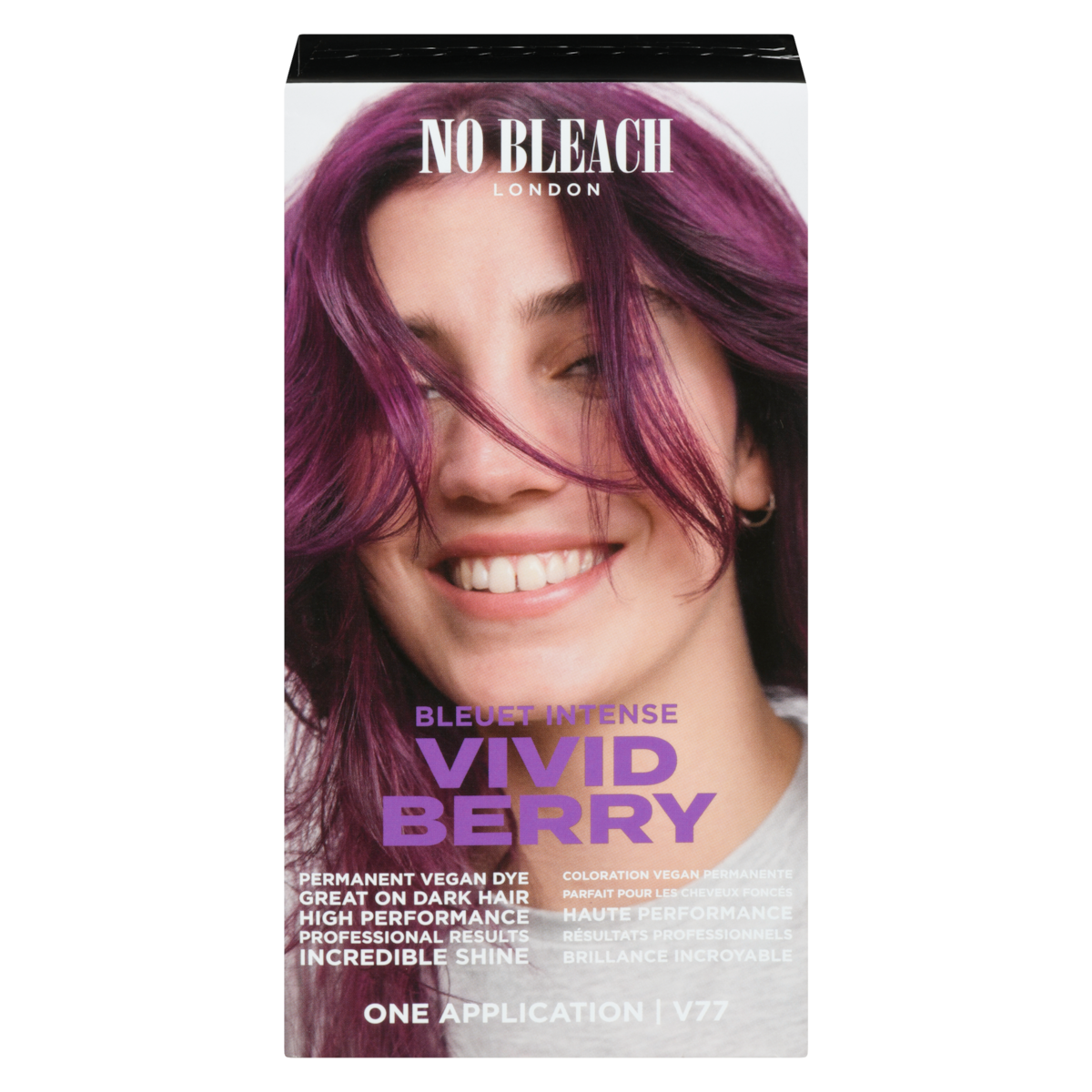 Coloration vegan permanente v77 bleuet intense