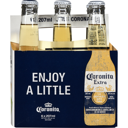 Coronita Extra Bière en bouteille - 4.6% alcool - 6 x 207 ml