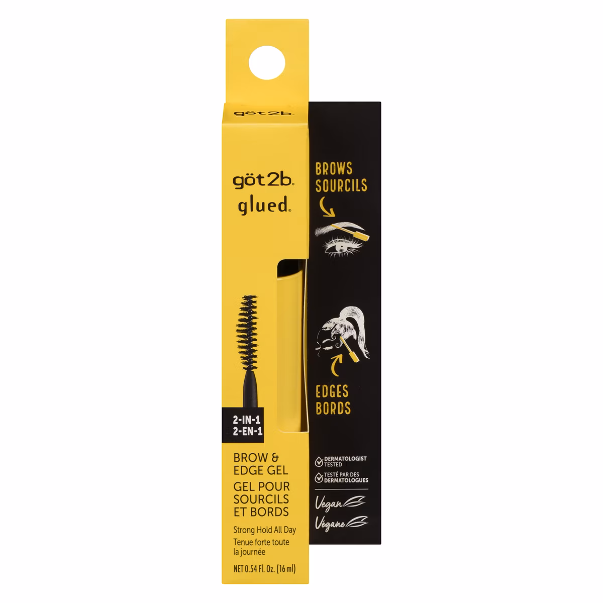 Glued gel pour sourcils et bords 2-en-1