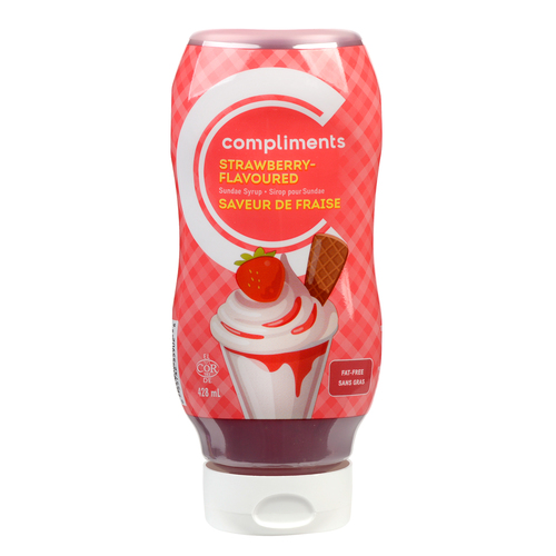 Compliments Sirop pour sundae à la fraise 428 ml