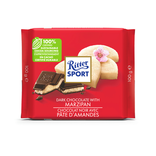 Chocolat noir avec pâte d'amande