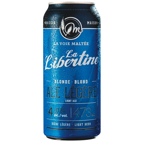 La Voie Maltée Bière La Libertine en canette - 4% alcool 473 ml
