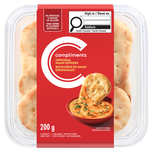 Compliments Naan mini pour trempette 200 g (congelé)