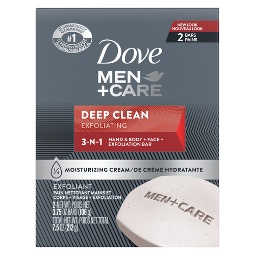 Dove Men+Care Pain nettoyant corps + visage propreté intense 2 x 106 g