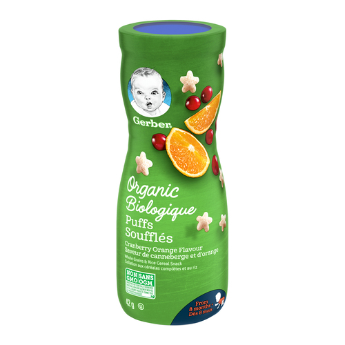 Nestlé Souffles canneberge orange biologique 42 g