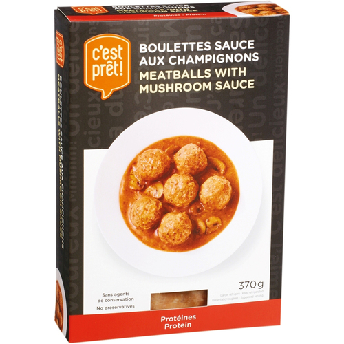 C'est Prêt! Boulettes aux champignons 370 g