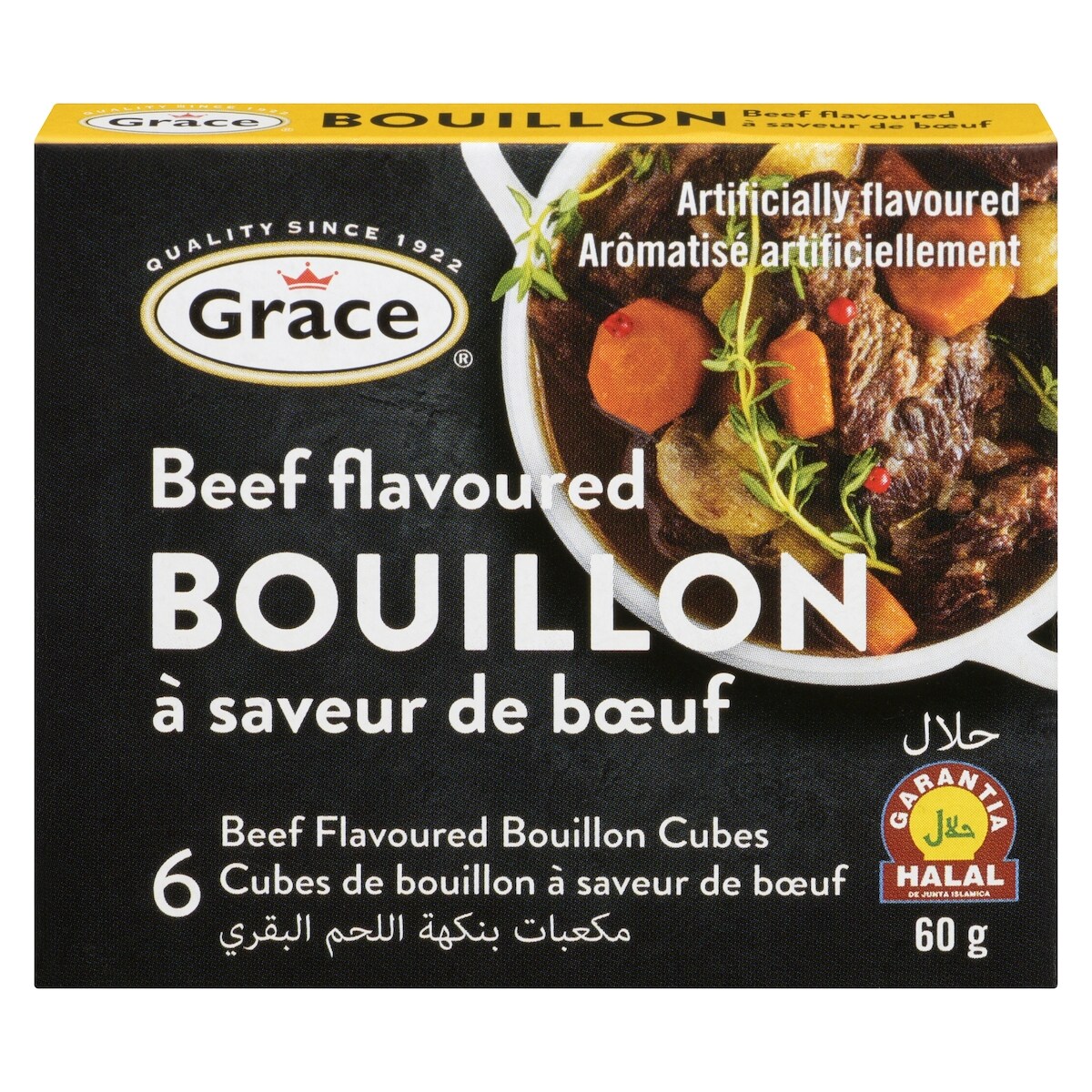 Bouillon à saveur de bœuf