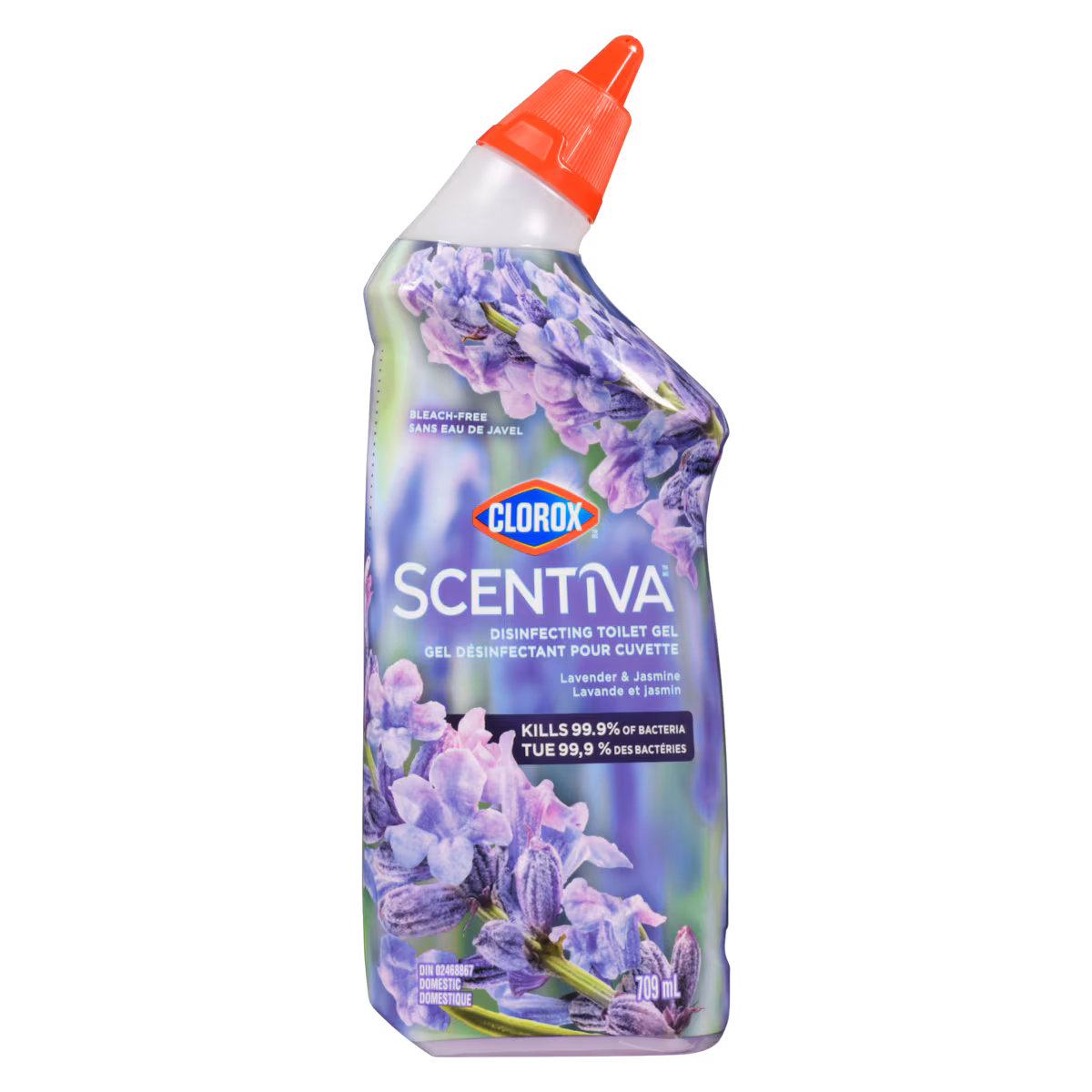 Gel désinfectant pour cuvette lavande et jasmin sans eau de javel