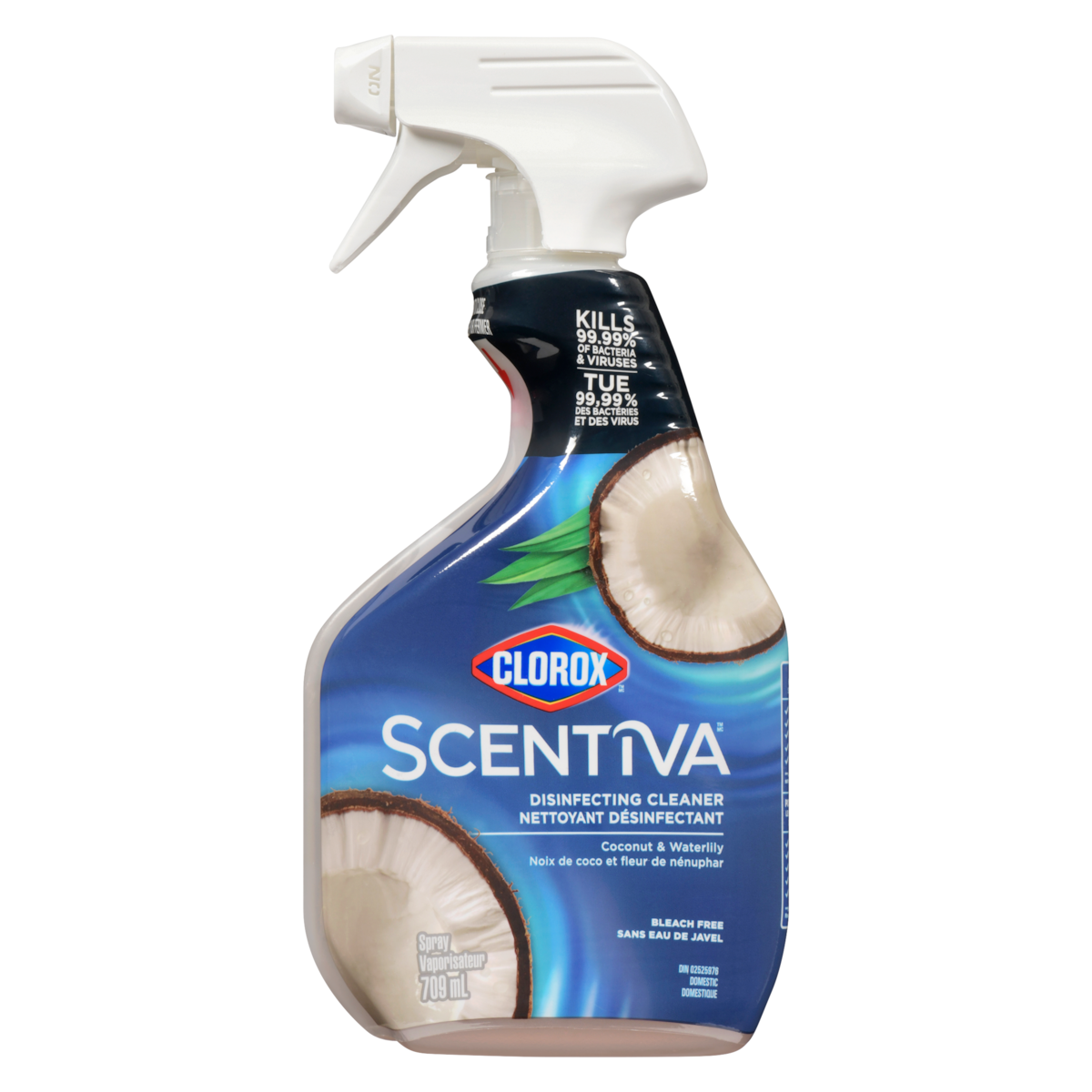 Nettoyant désinfectant vaporisateur noix de coco et fleur de nénuphar