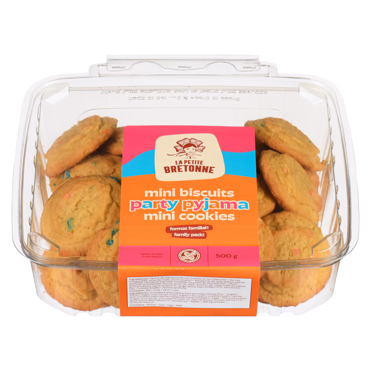 Mini biscuits party pyjama saveur fruitée format familial